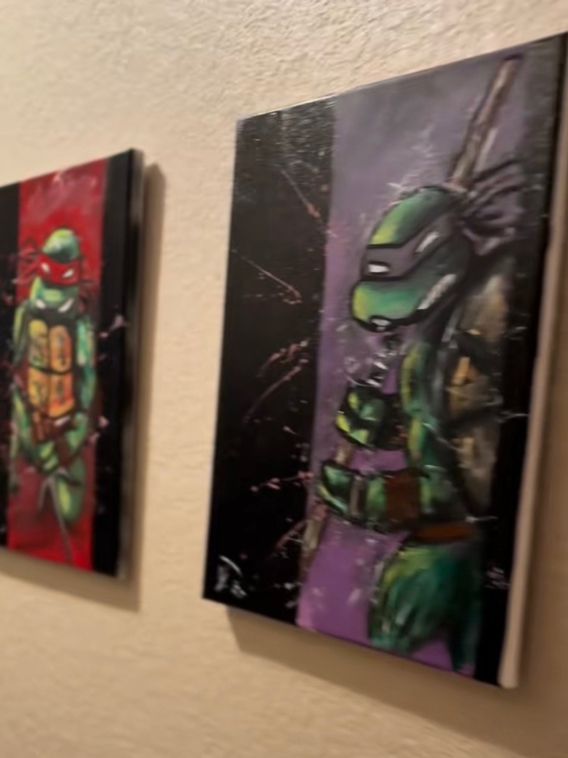 4 Piece TMNT Painting Set - All 4 Turtles on 4x 11x14 inch canvas product image (7)