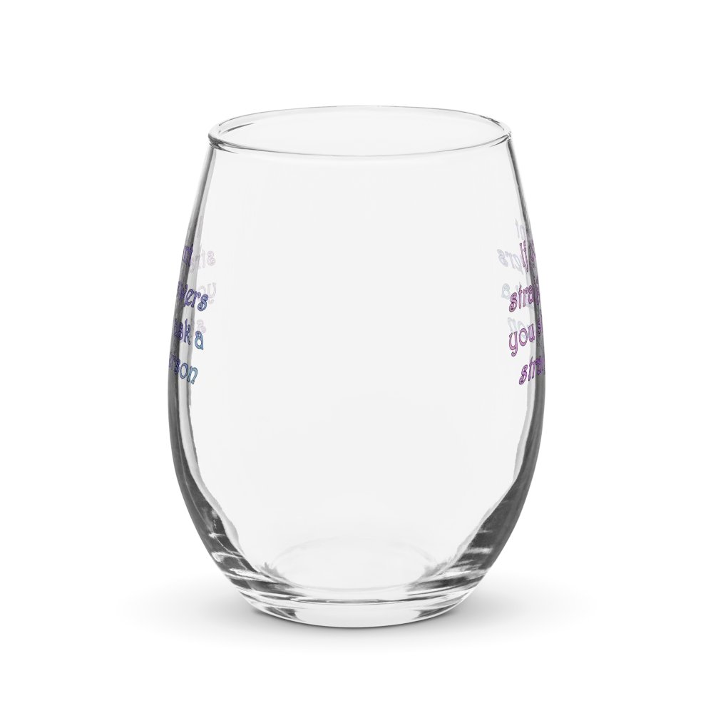 Straight Answers Wine Glass product image (2)