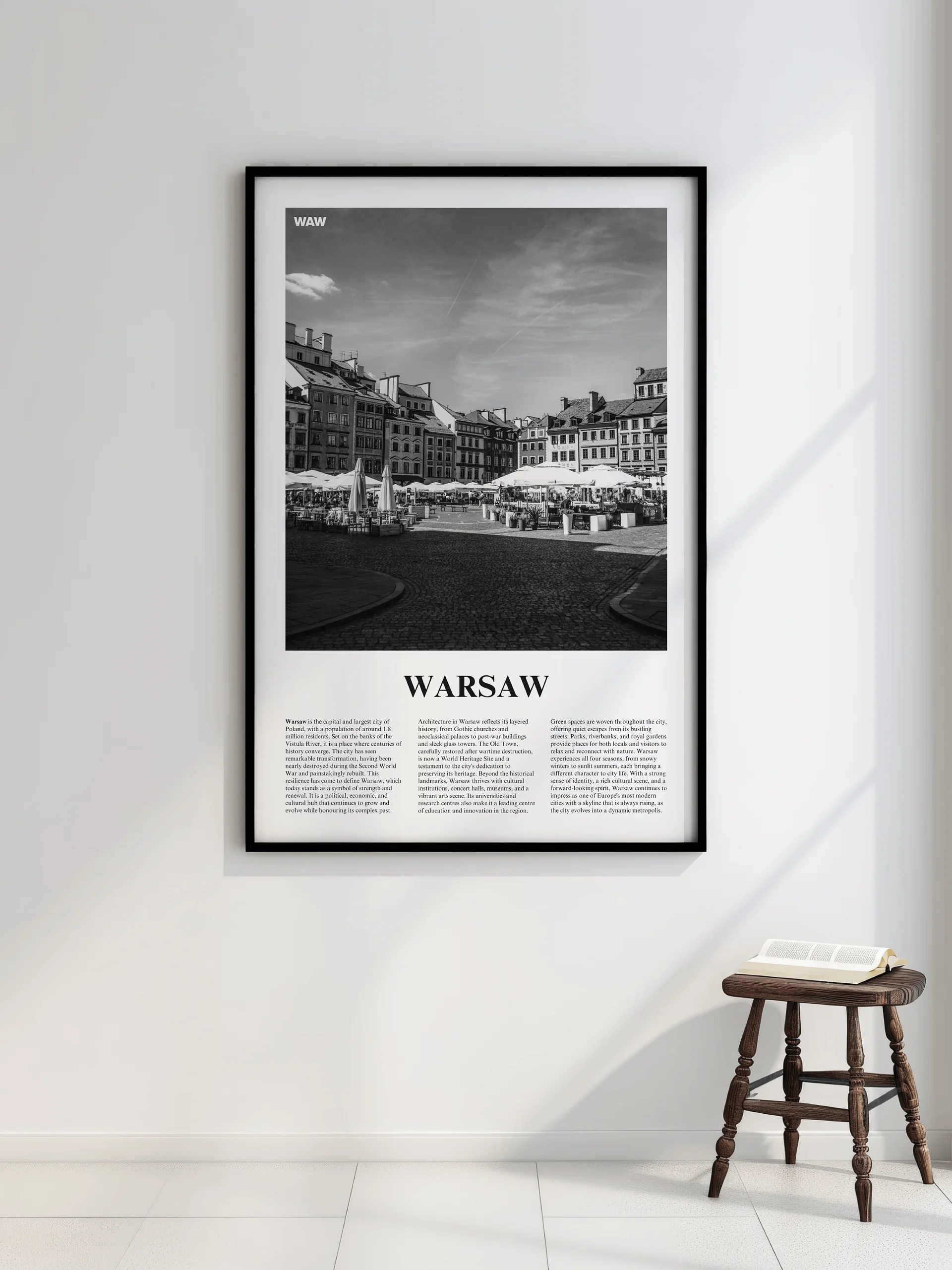 Warsaw 03 Newspaper Poster | Framed product image (2)