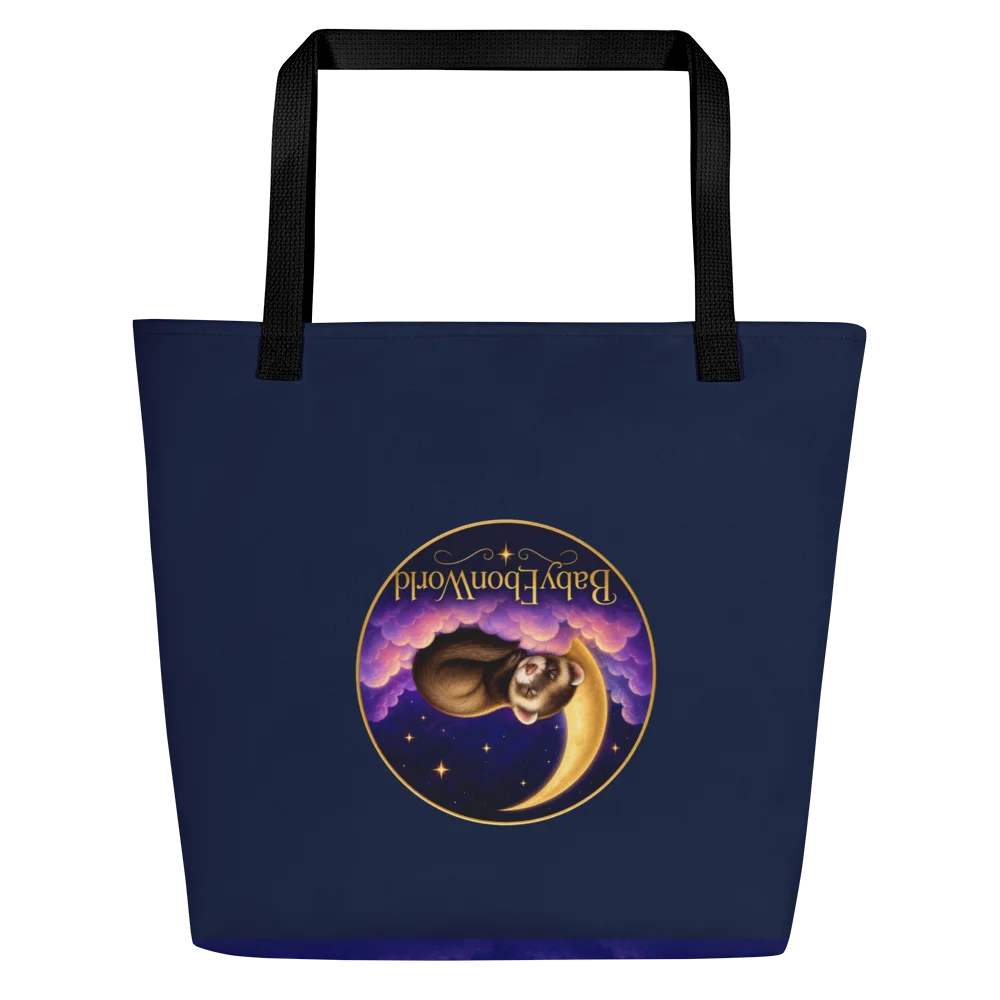 Crescent Moon Dreams Moonlit Dreams Large Tote Bag product image (3)