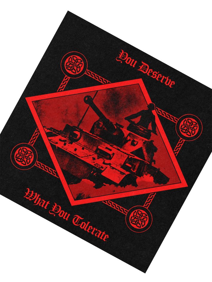 INTOLERANT DIVISION STICKER RED product image (5)