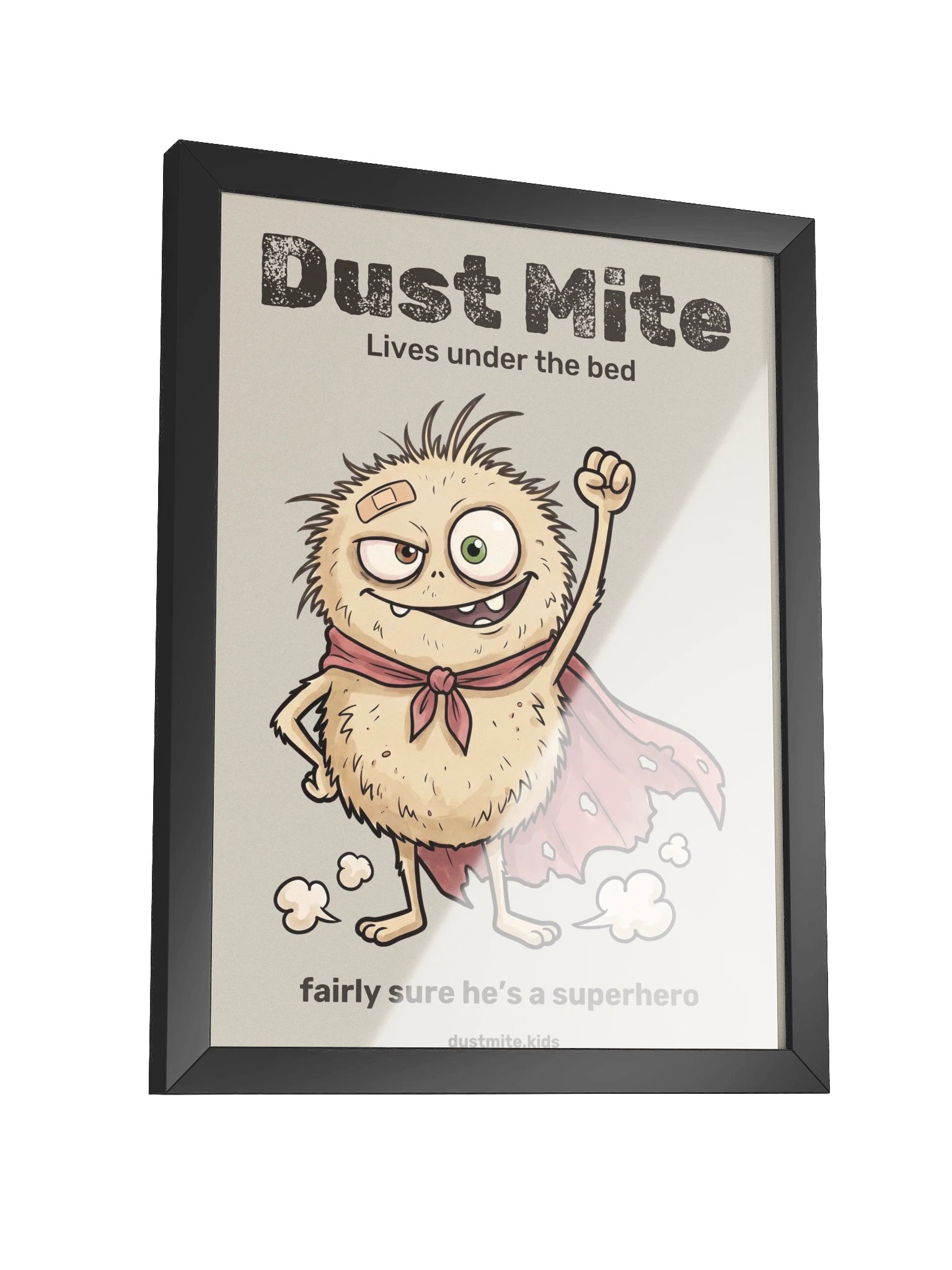 Dust Mite Superhero Framed Poster product image (19)