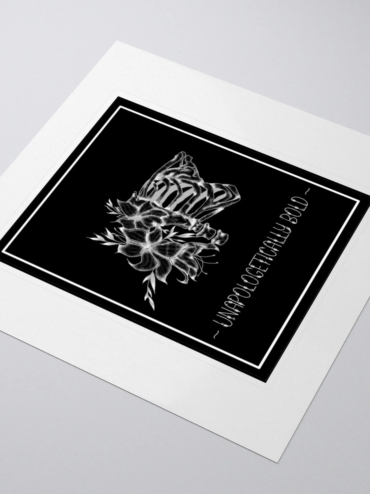 Unapologetically Bold Matte Sticker (Black) product image (3)