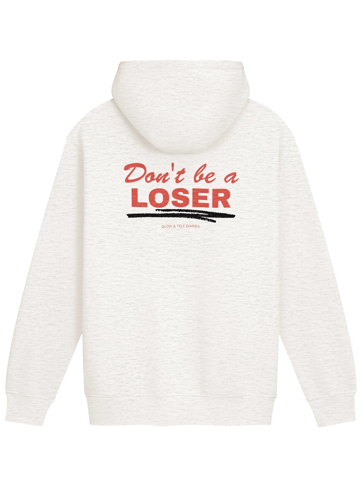 Don't be a LOSER heather oat hoodie product image (2)