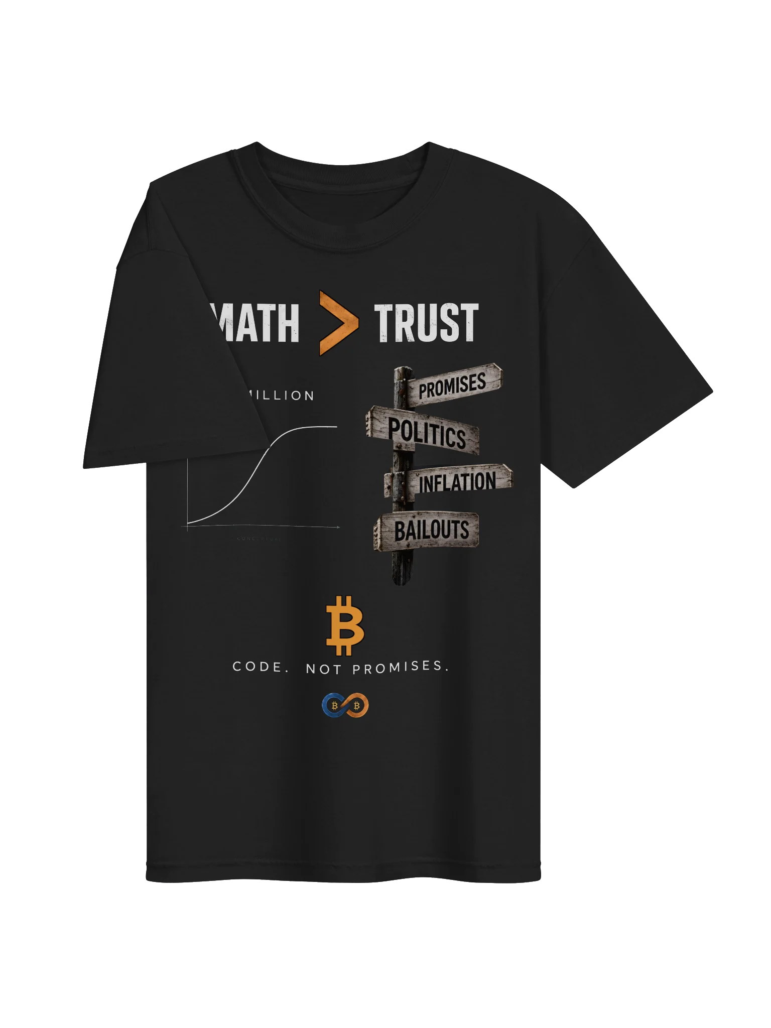 Math Greatr Than Trust Shirt (Black) product image (3)