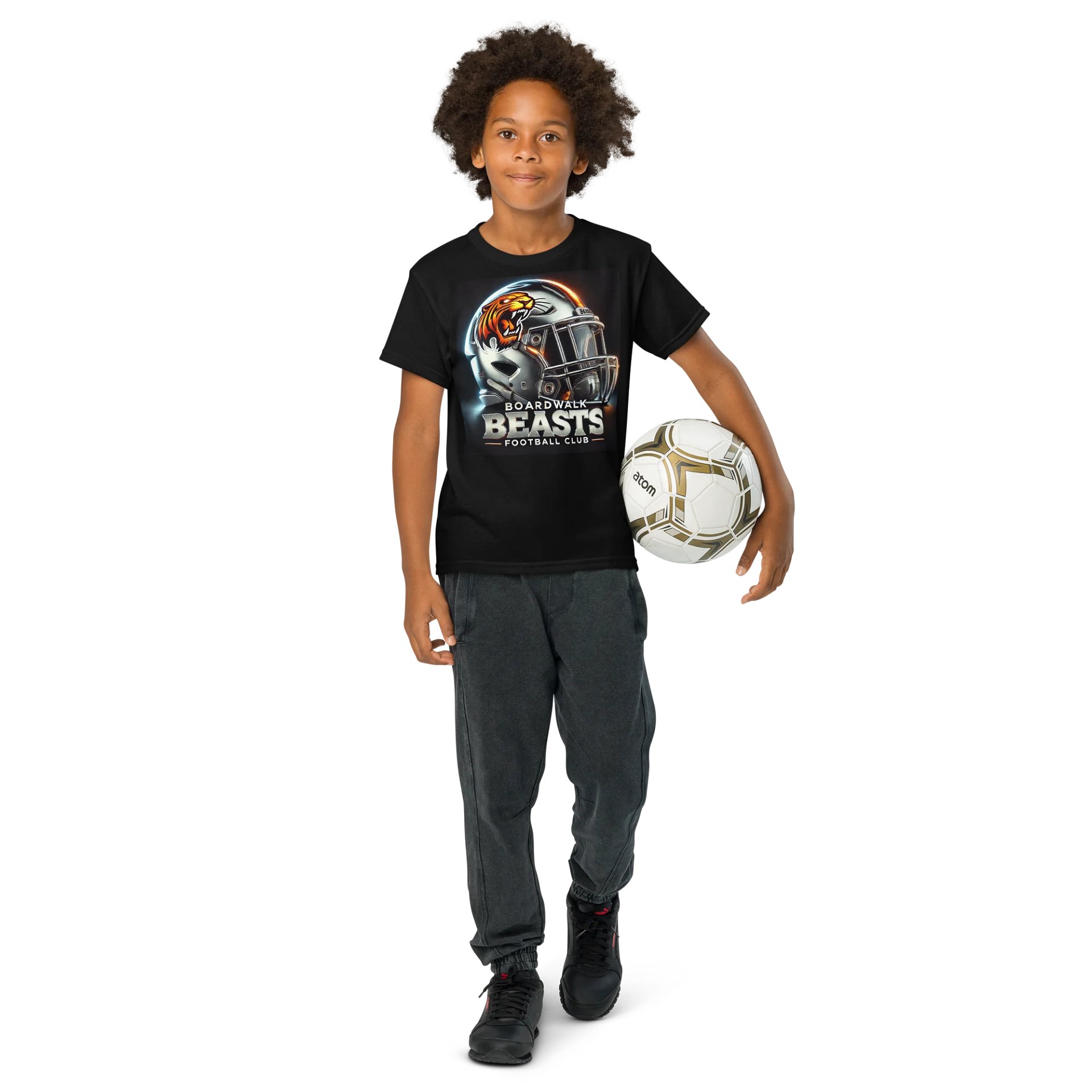 Youth Boardwalk Beasts Football Club Beast Helmet Tee Shirt product image (8)