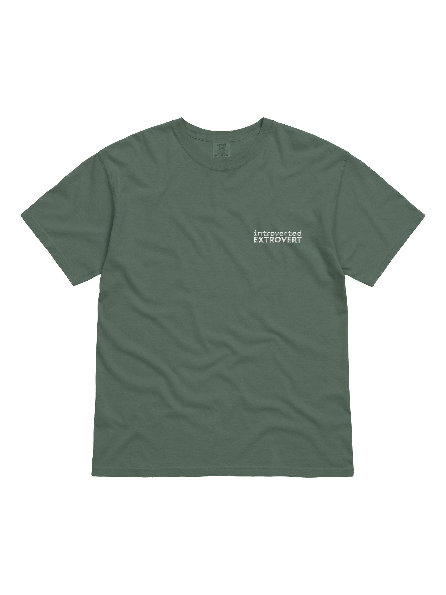 introverted extrovert - embroidered tee product image (6)