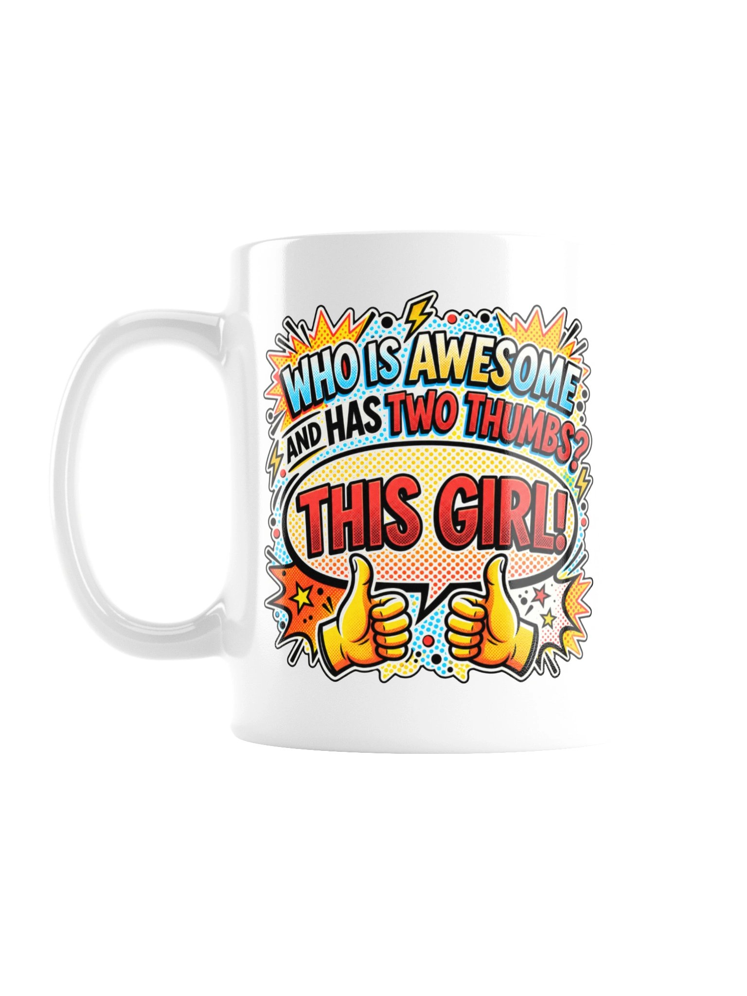Two Thumbs This Girl - Pop Art Mug product image (2)