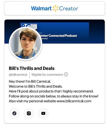 Thanks @walmartcreator and @impactdotcom for this awesome partnership @billsthrillsanddeals 

Everyone, you can shop my @walm...