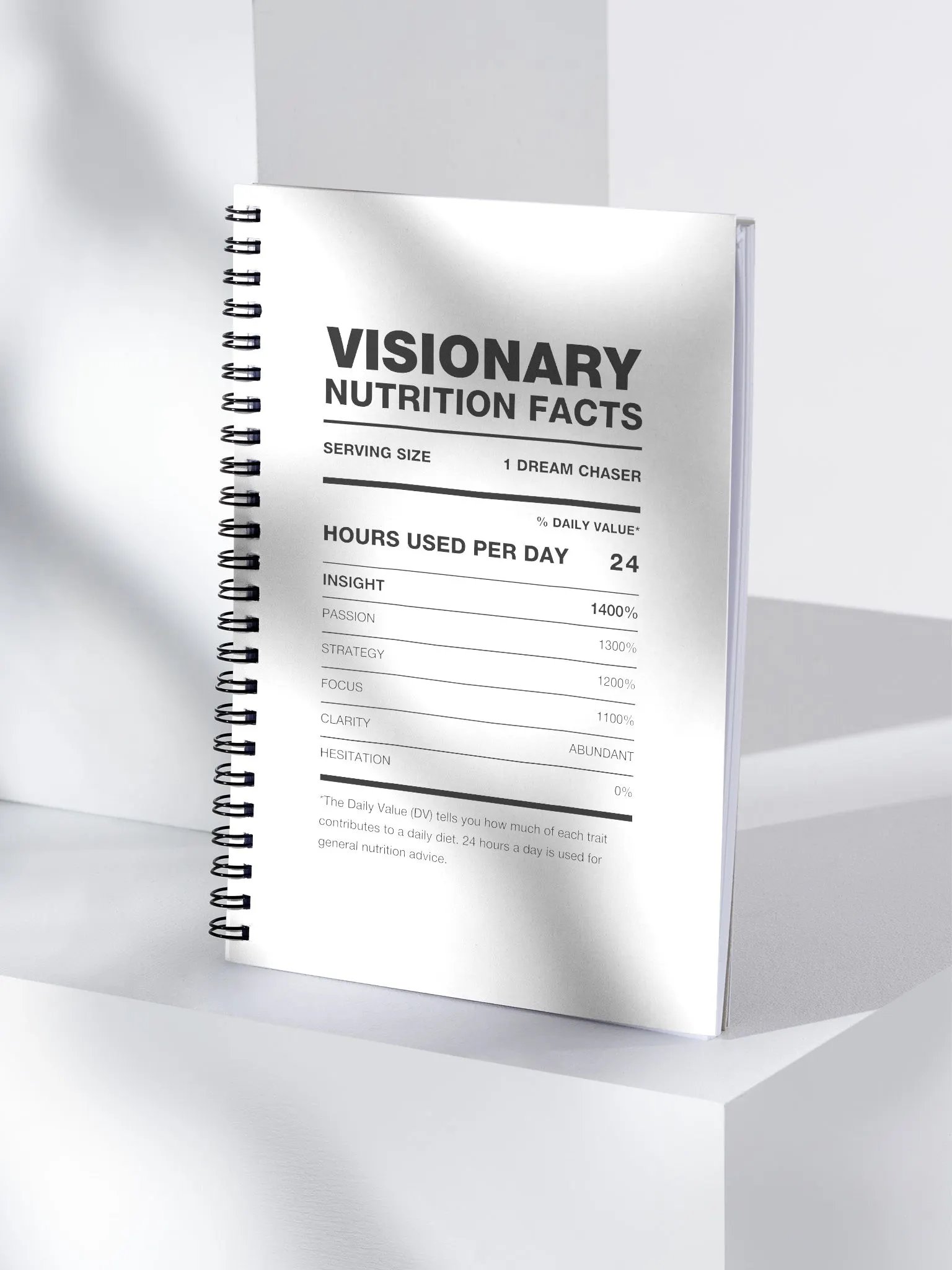 VISIONARY Nutrition Facts Notebook product image (4)