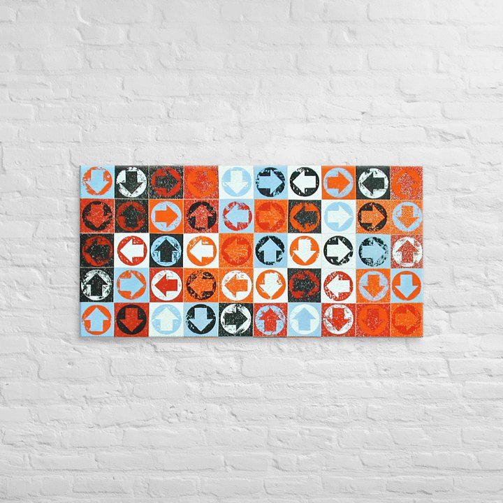 Mapping Heaven 5x10 (2001) on canvas (24" x 48") product image (2)
