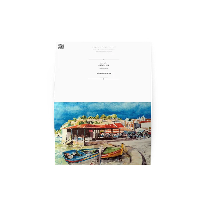 'Boats in Portugal' (watercolour) product image (2)