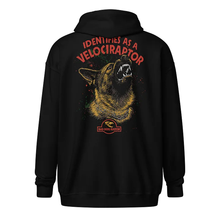 Identifies as a Velociraptor - Adult Unisex Zip Hoodie product image (1)