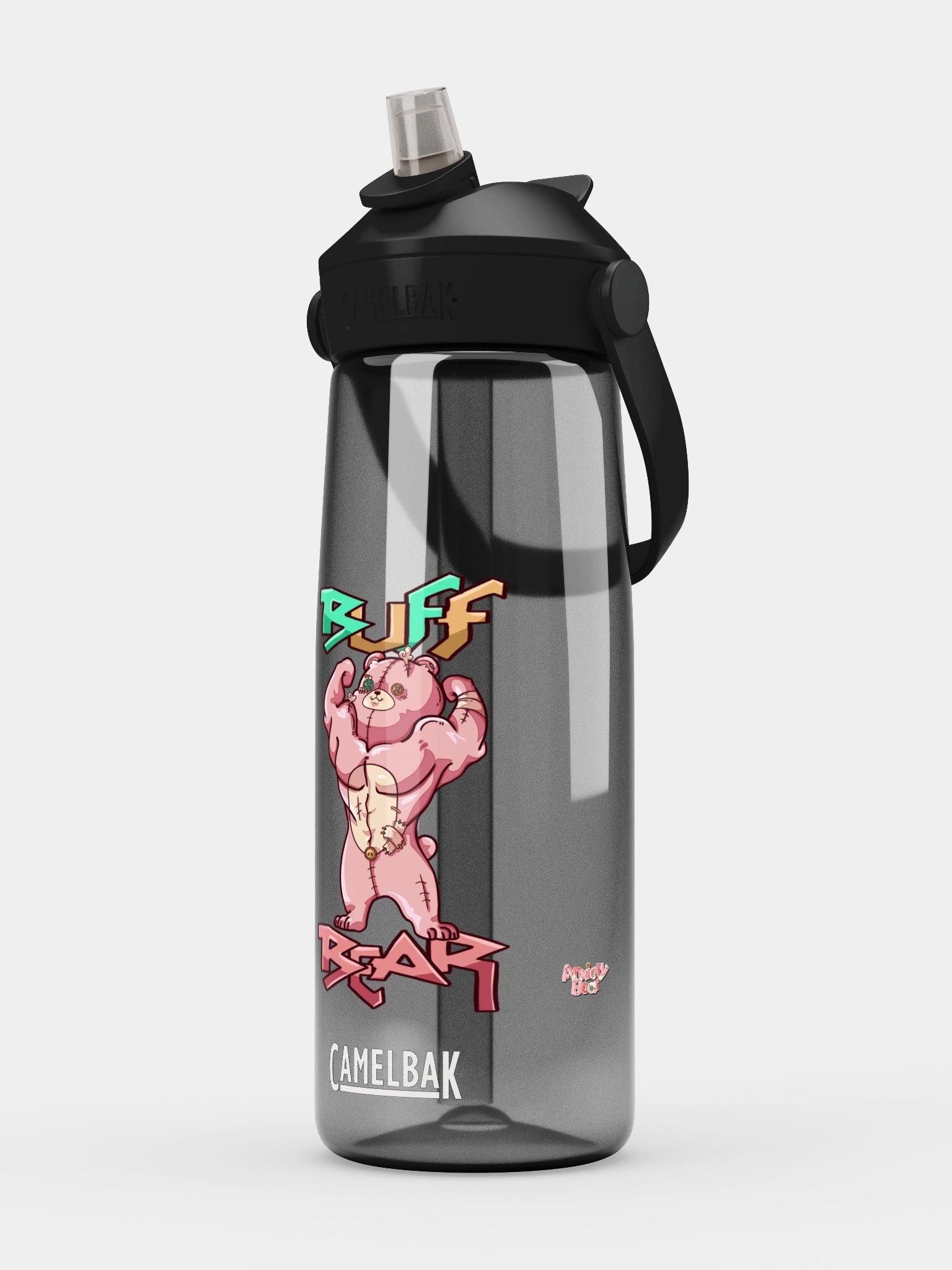 Anxiety Bear Flip Straw Water Bottle product image (15)