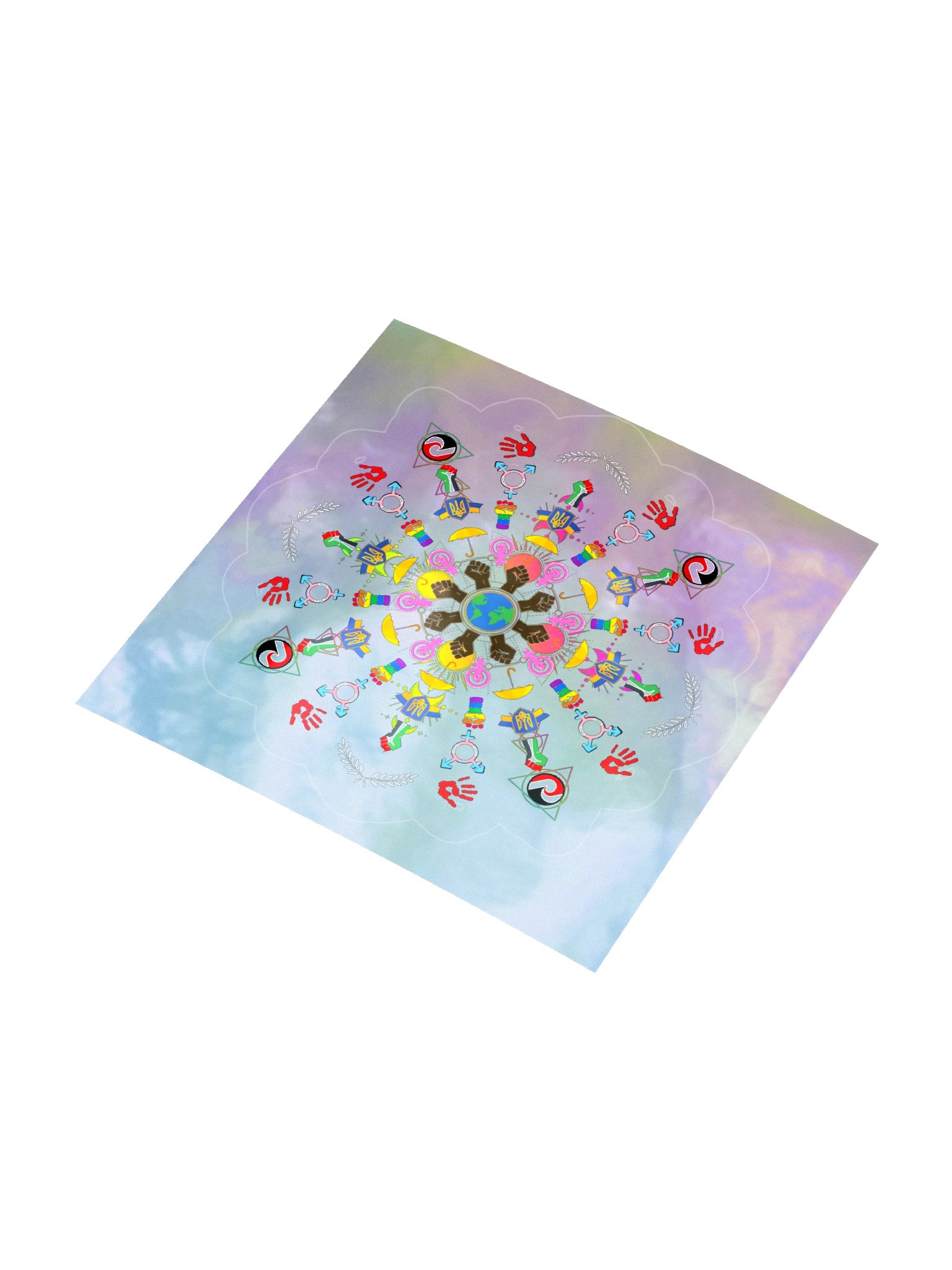 Fist Mandala Holographic Sticker Sheet product image (7)