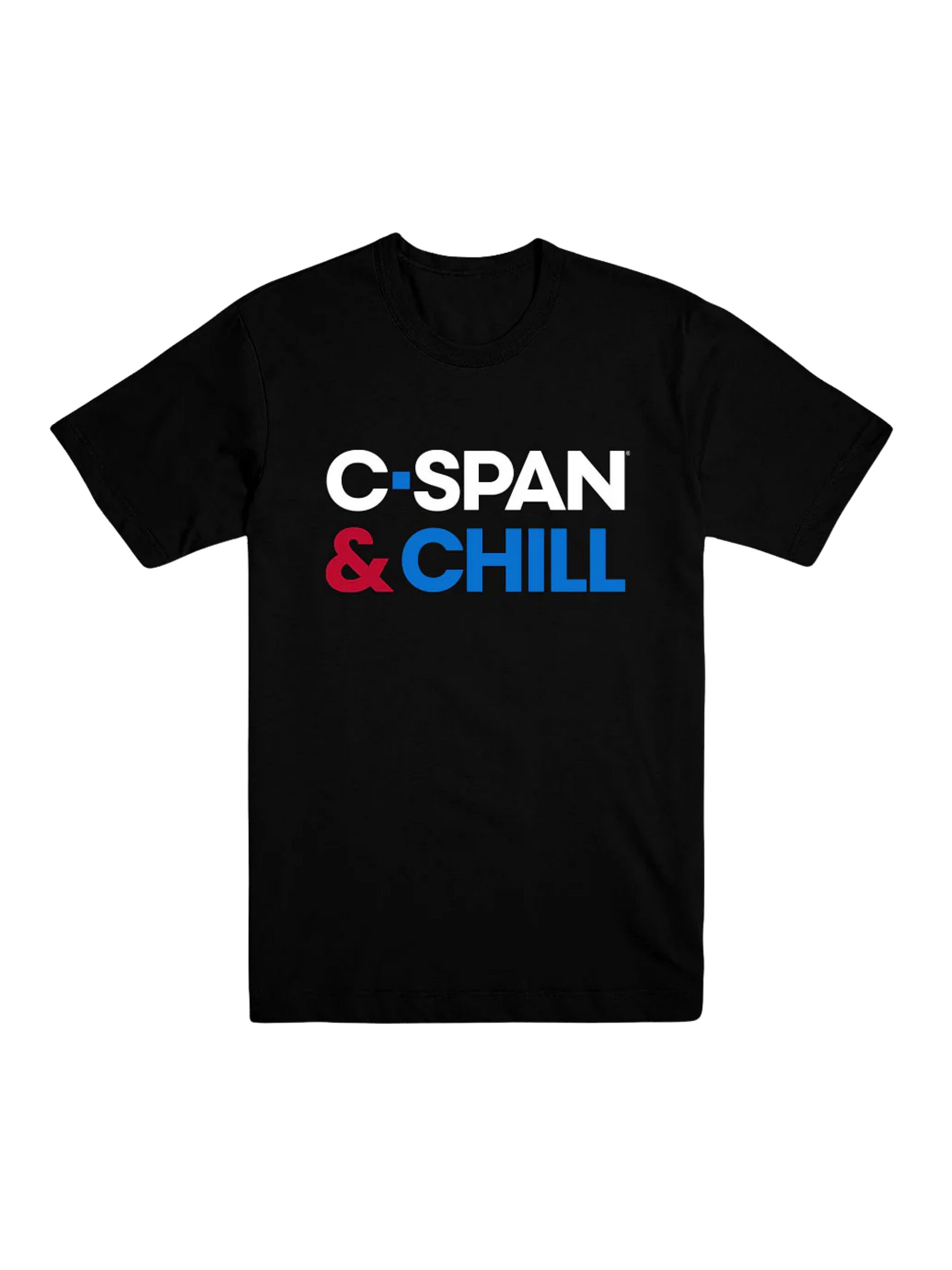 C-SPAN & Chill Black Unisex T-shirt product image (1)