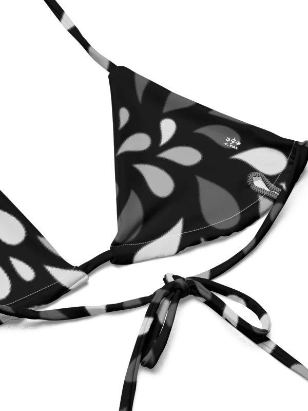 His House String Bikini Set - Black Wave product image (11)
