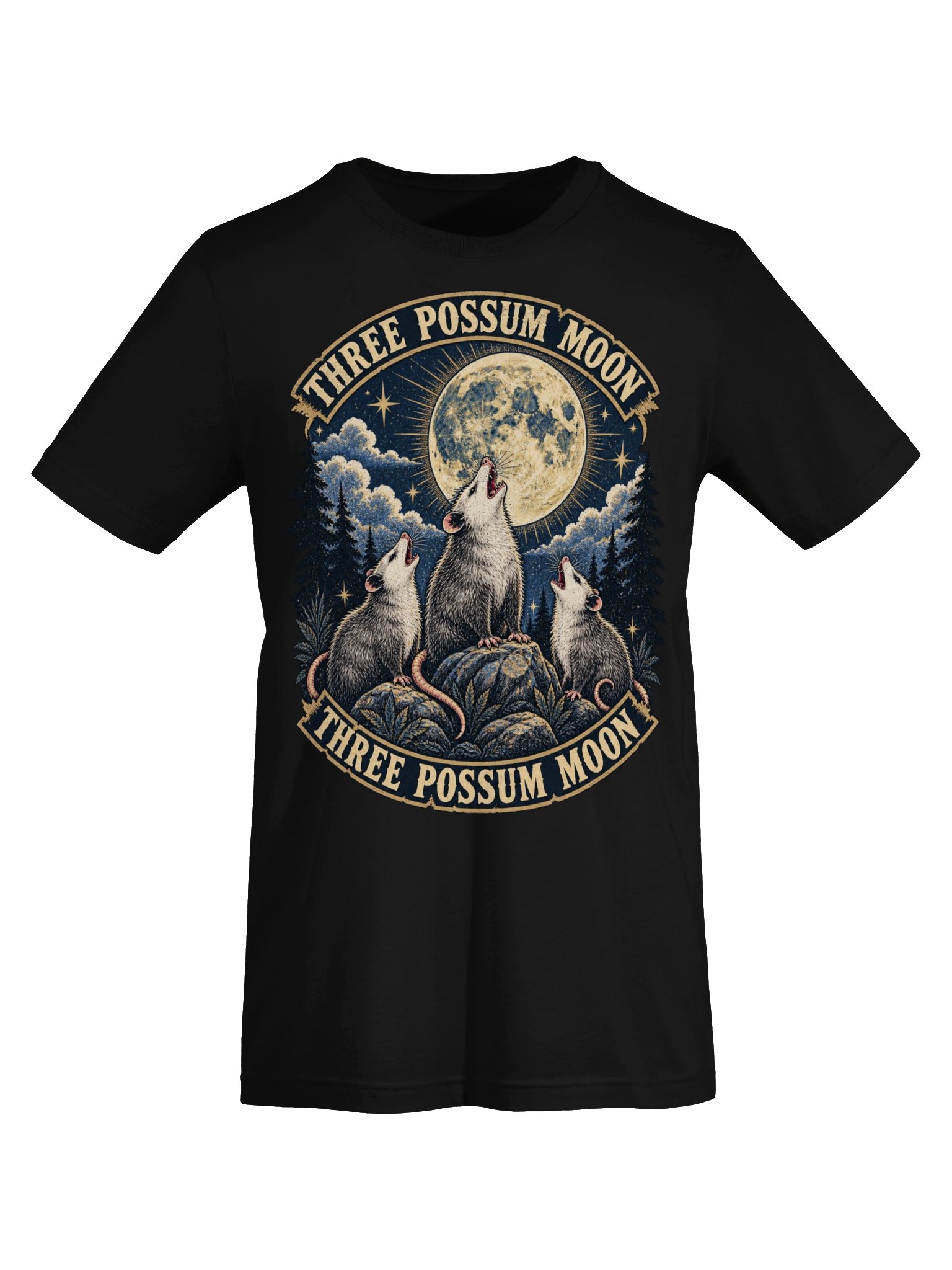 Three Possum Moon — Vintage Howling Possum Graphic Tee product image (38)