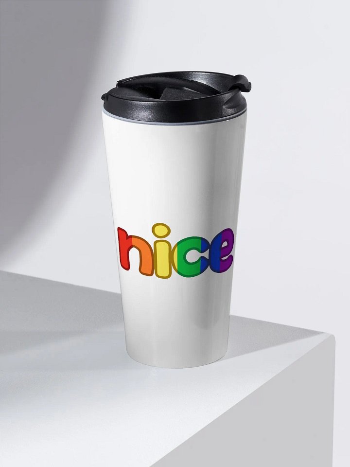NICE PRIDE STAINLESS STEEL TRAVEL MUG product image (1)