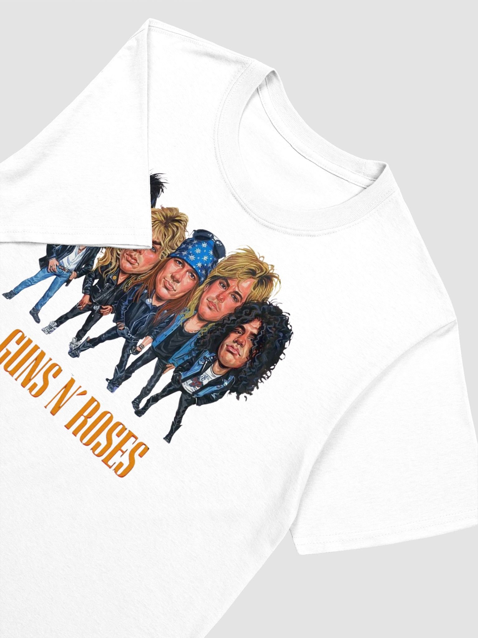 Guns N’ Roses Classic Lineup T-Shirt | Vintage Band Caricature Graphic | 80s Sunset Strip Rock Era product image (4)