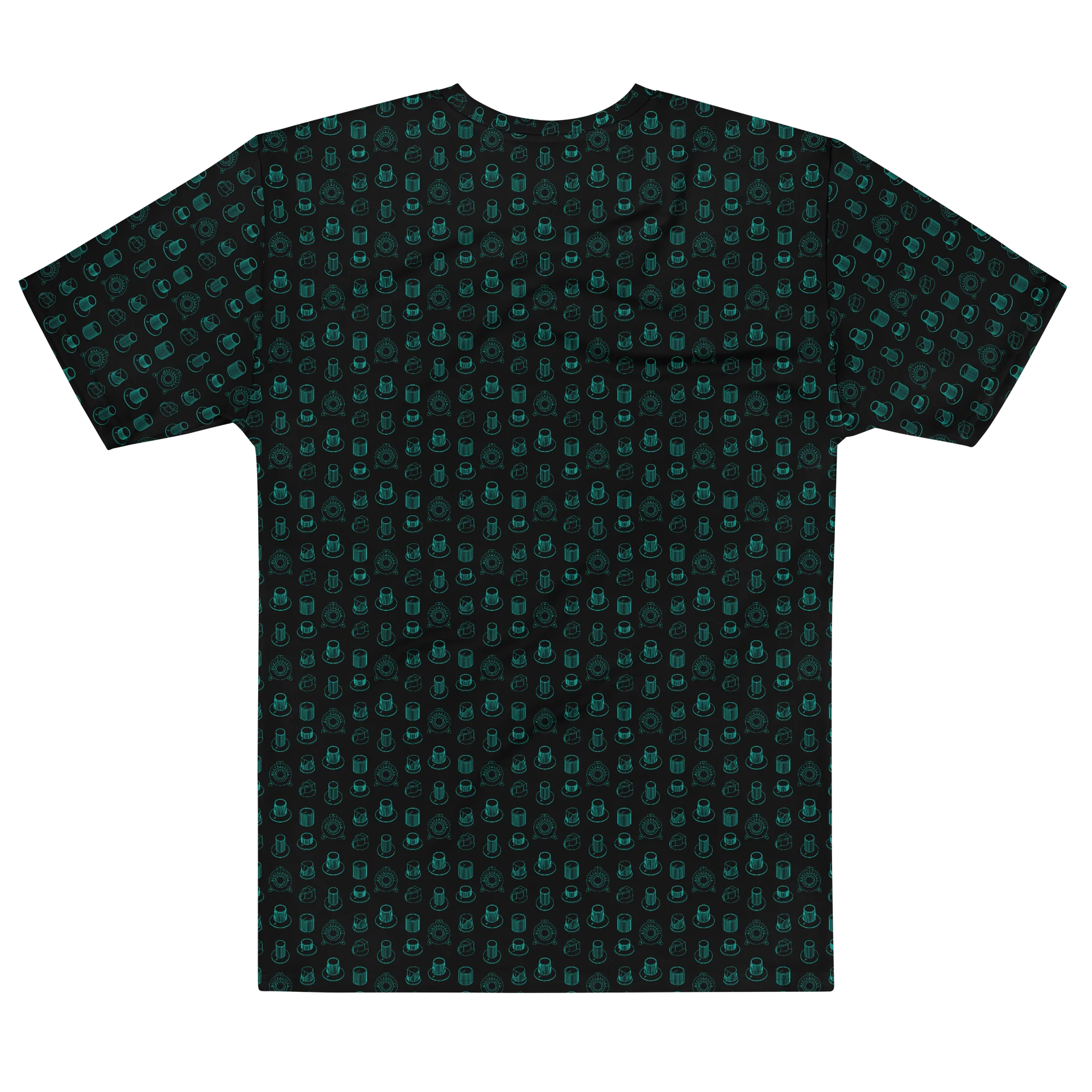 Seven Icons of Synthesis (COTTON?) T-Shirt - (7 Synth Legends) TURQUOISE product image (2)