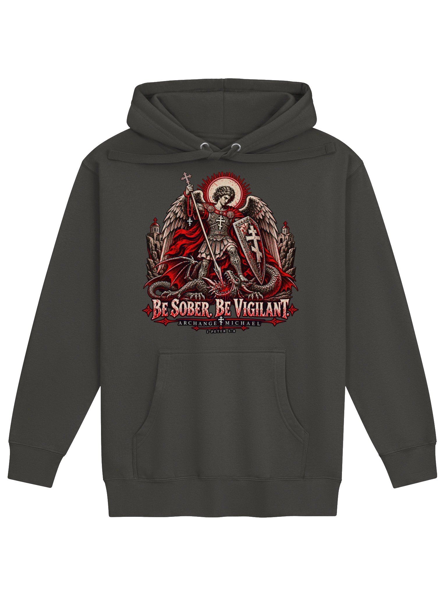 Be Sober. Be Vigilant. — Archangel Michael Orthodox Hoodie product image (4)
