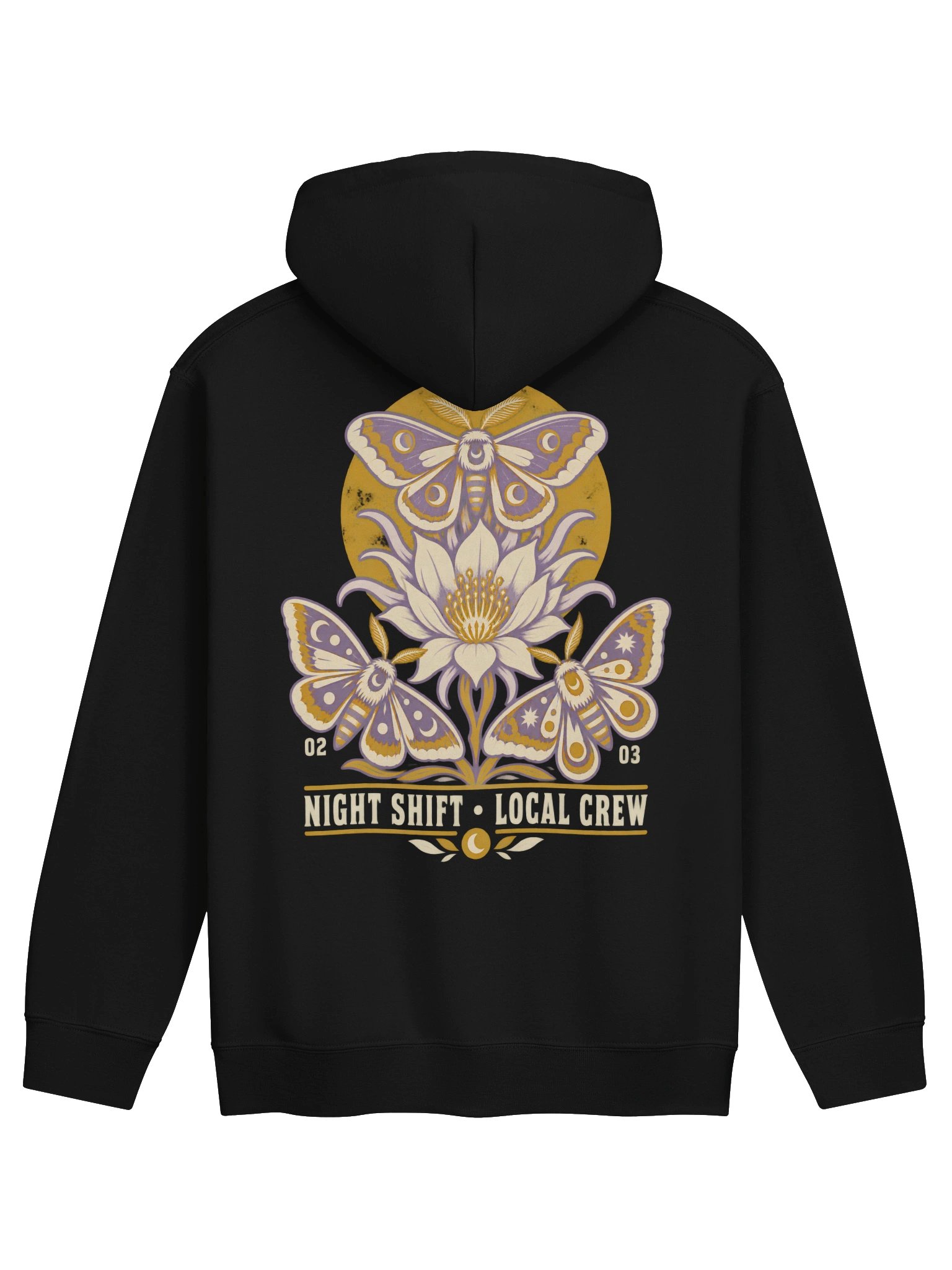 Night Shift Pollinators — Moths / nocturnal pollinators Hoodie product image (5)