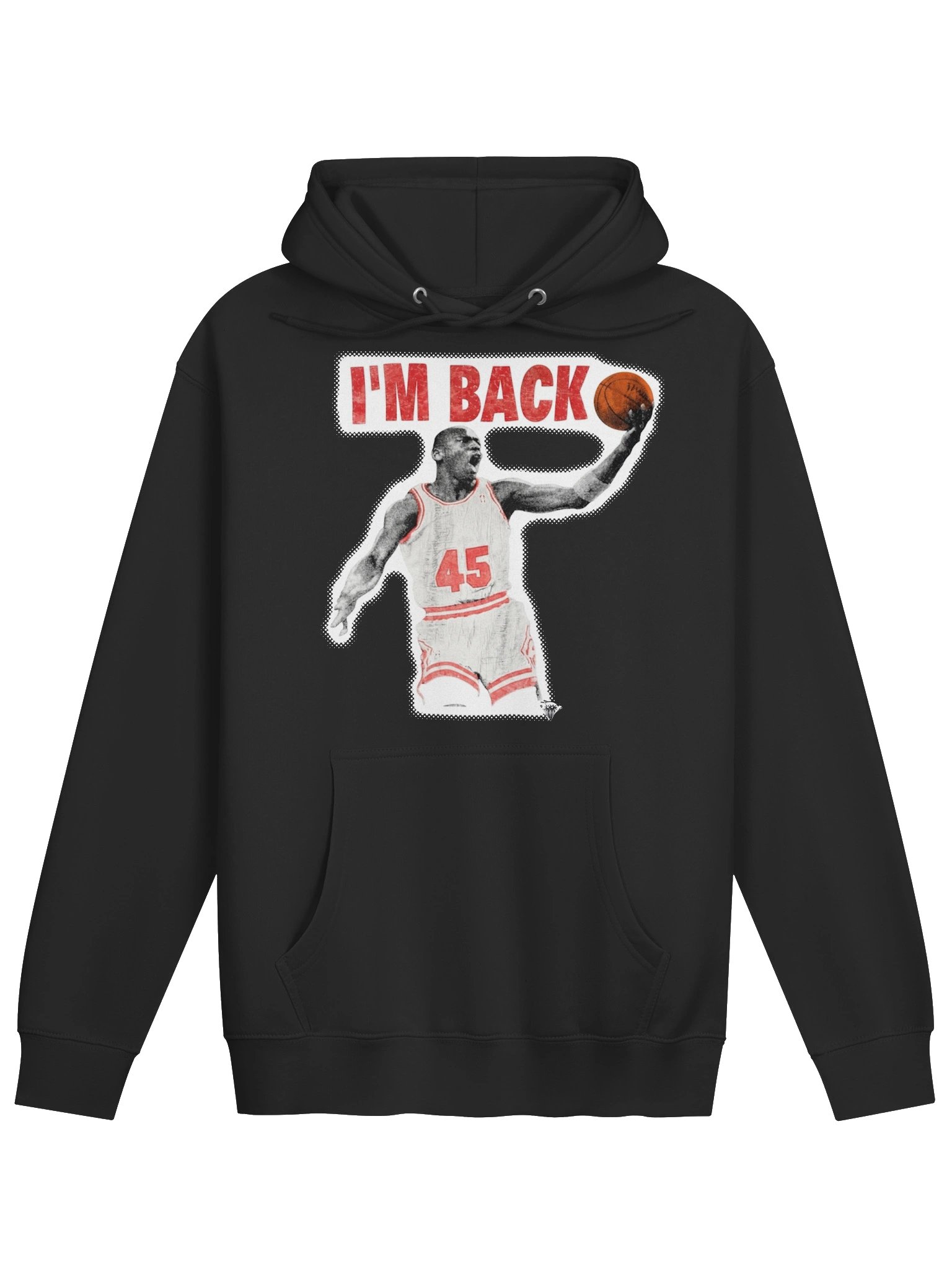 90s VINTAGE RETRO AIR JORDAN IM BACK BOOTLEG HOODIE product image (1)