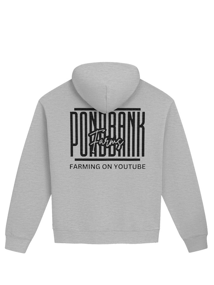 White Hoodie with black logo product image (2)