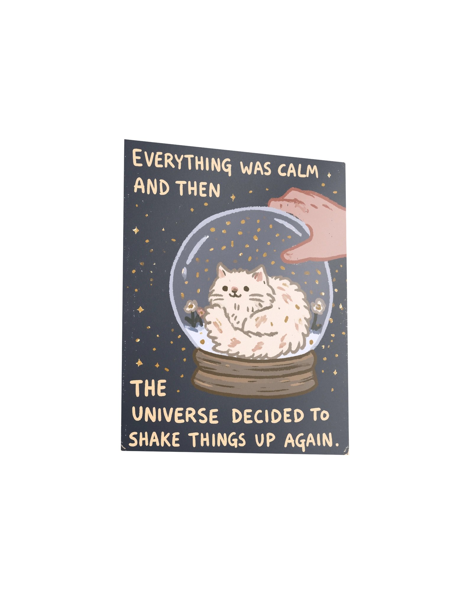 Cosmic Cat Snow Globe Poster product image (11)