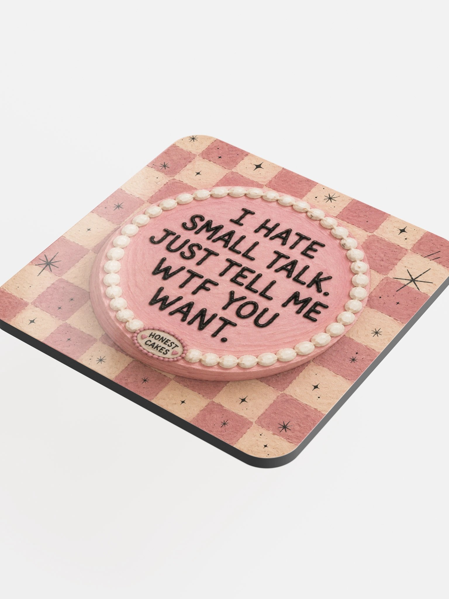 I Hate Small Talk Coaster product image (4)