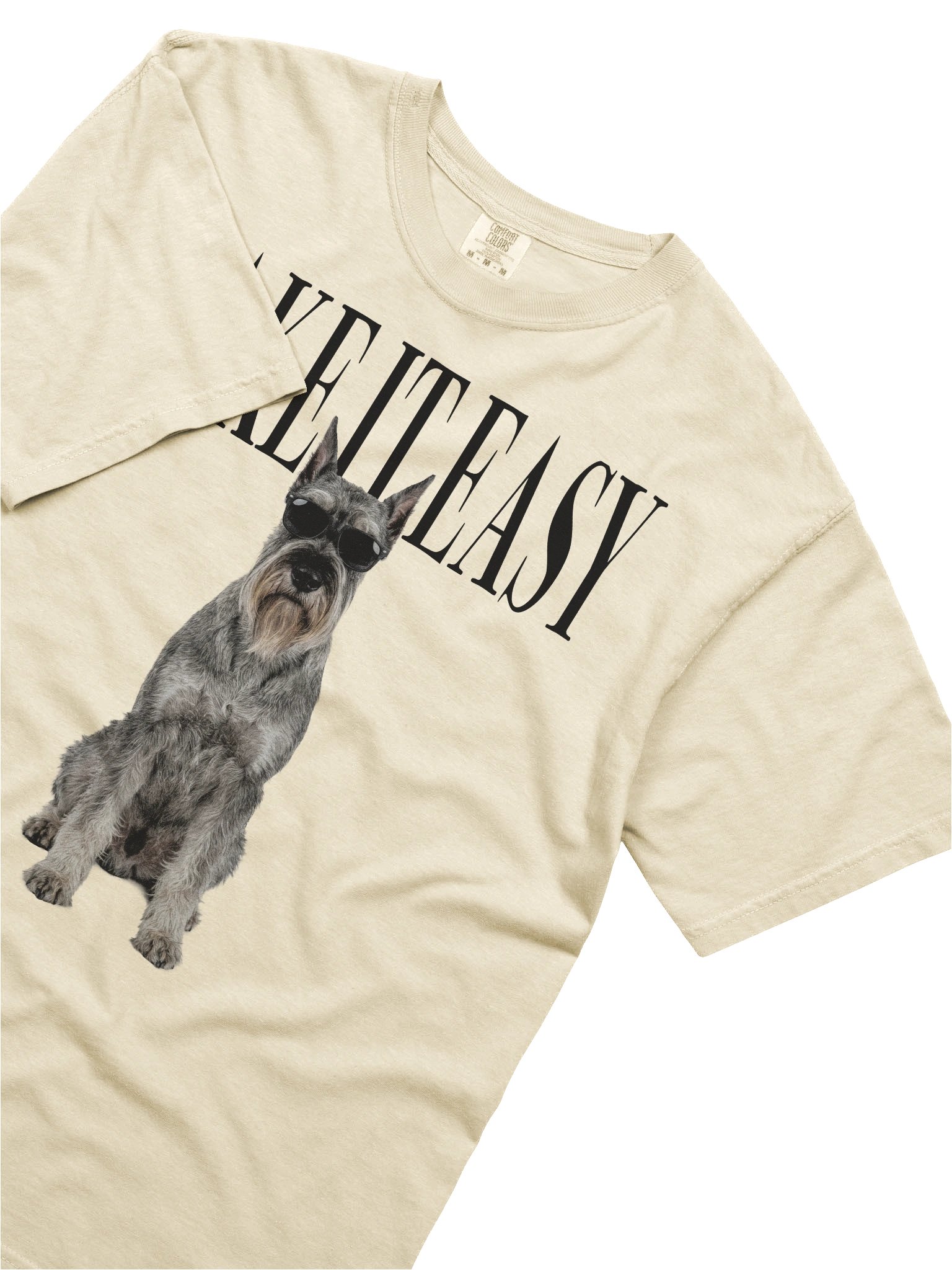 Take It Easy '90s Pop Vintage-Style T-Shirt for Standard Schnauzer(Salt & Pepper, Cropped Ears) Owner product image (8)