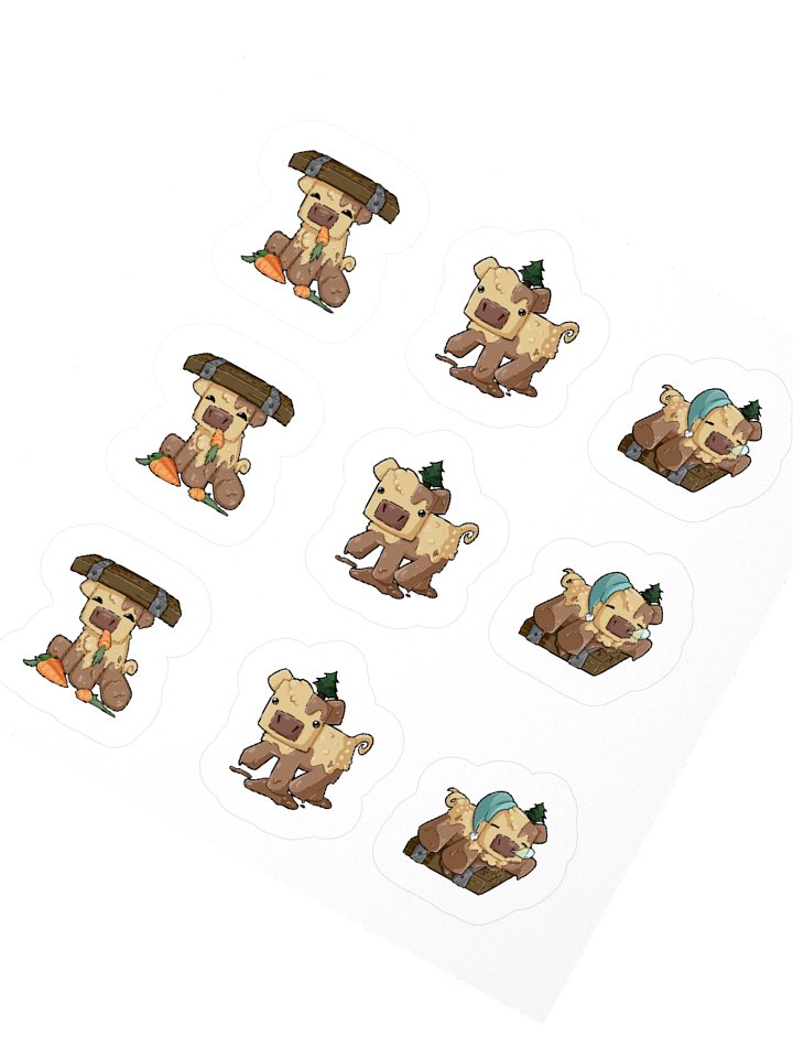 Floor Pig Variety Sheet - x9 stickers product image (4)