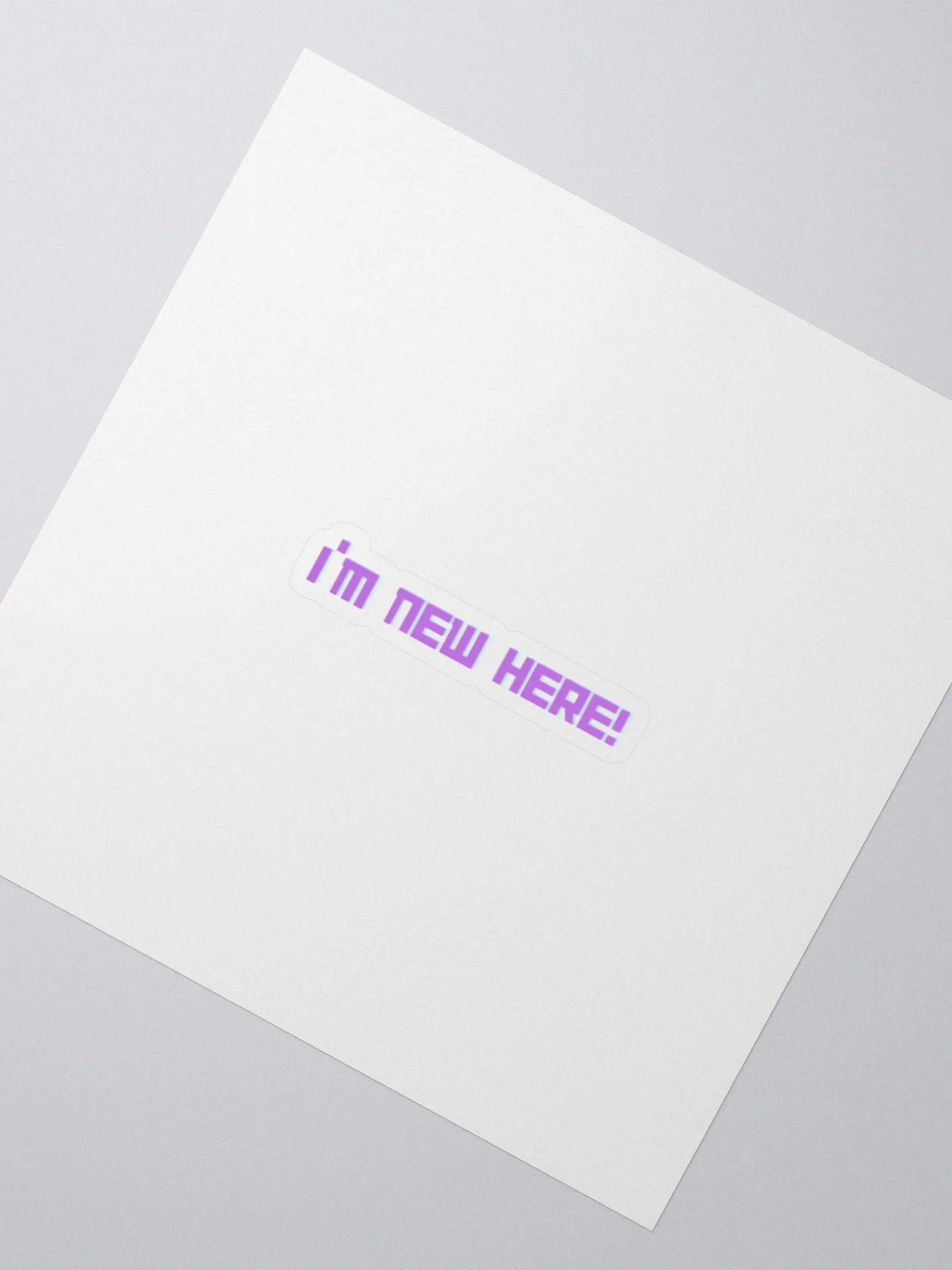 I'm new Here Stickers product image (5)