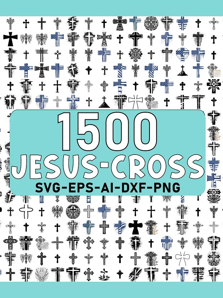 1500 Cross SVG PNG Bundle product image (1)