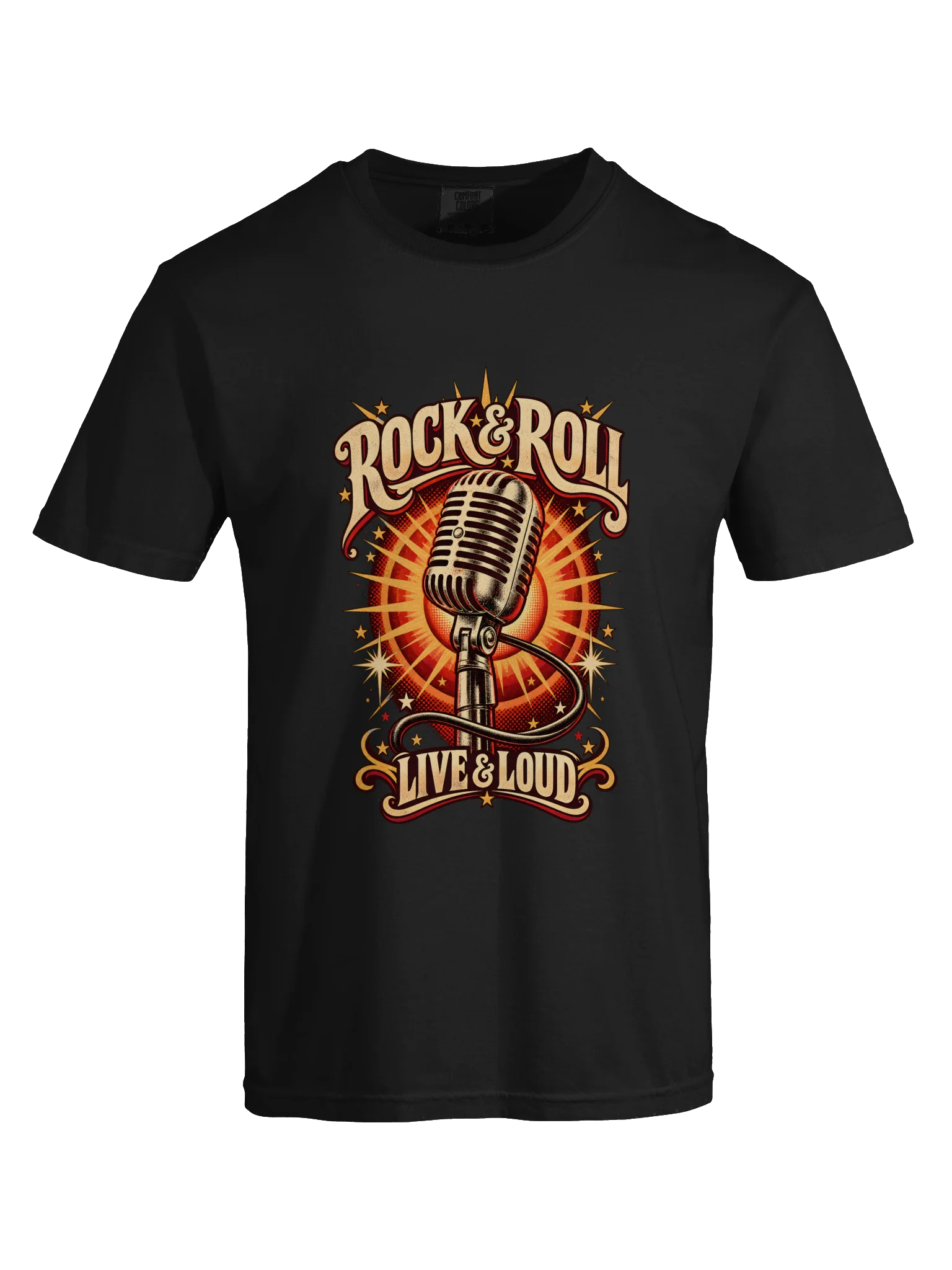 Rock & Roll Live & Loud Retro Tee product image (9)
