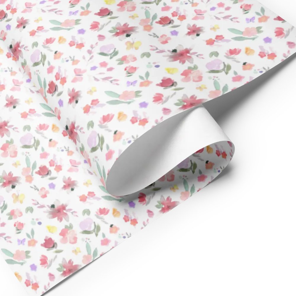 Watercolor Floral Wrapping Sheet Set product image (7)