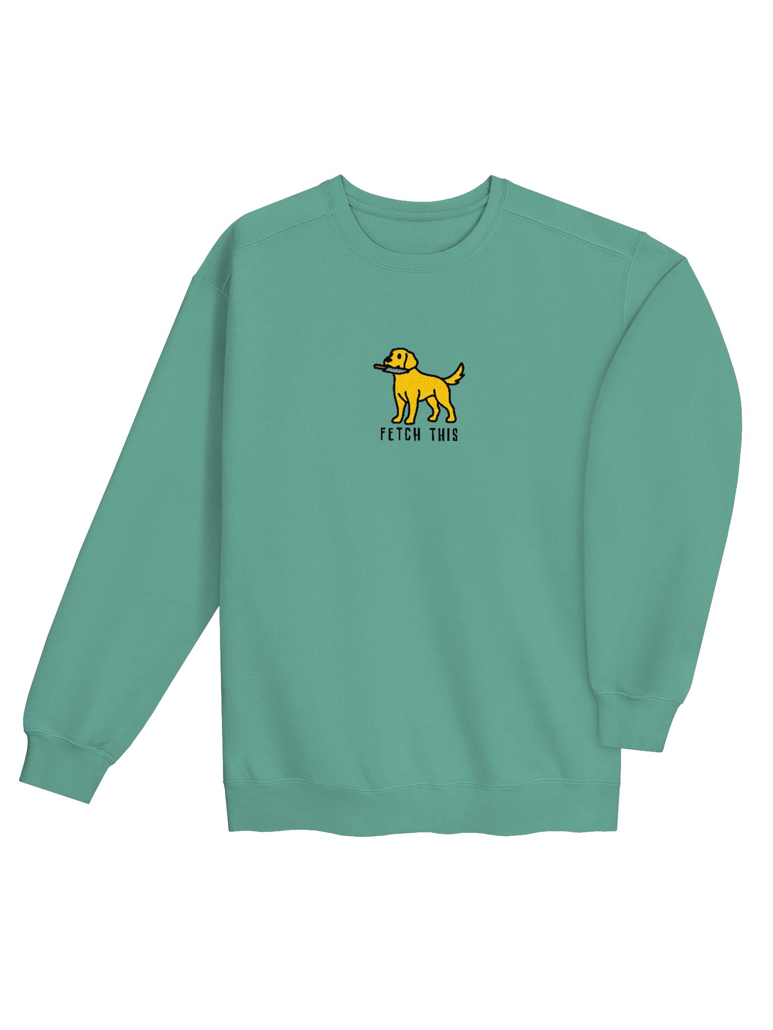 Fetch This Funny Chibi-Style Embroidered Premium Sweatshirt for Labrador Retriever(Yellow) Owners product image (28)