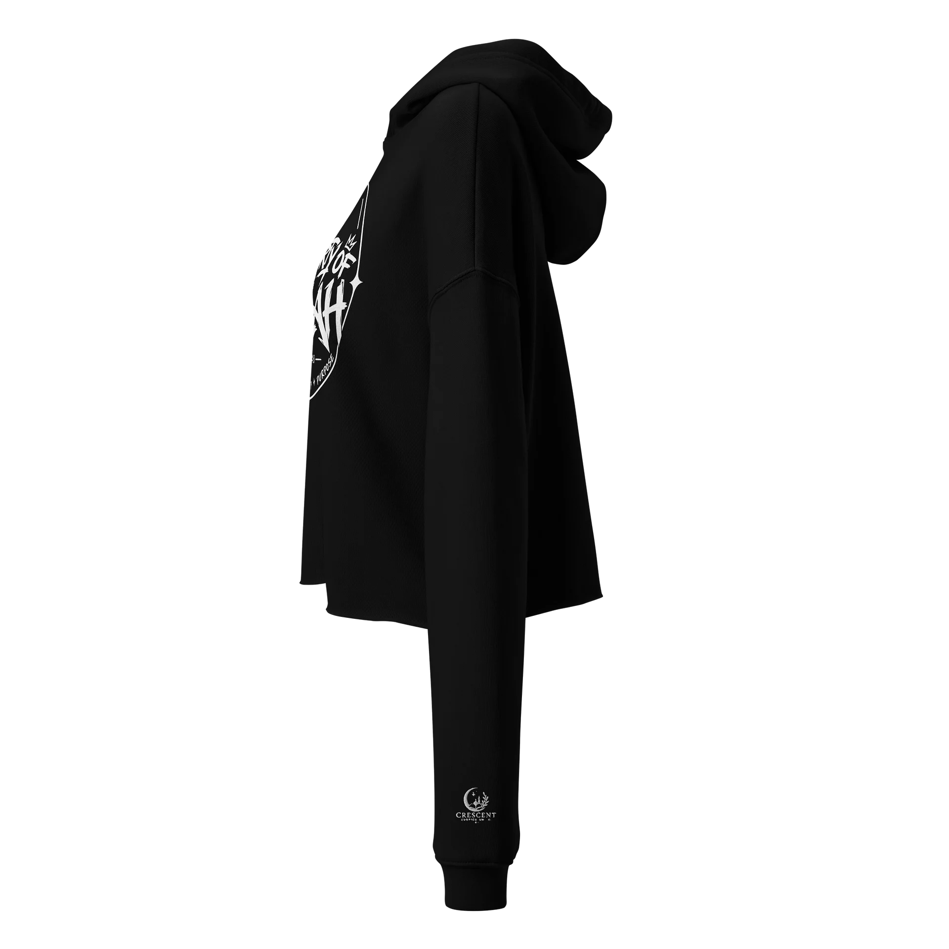 Property Of Allah 01 Signature Adult Crop Hoodie product image (6)
