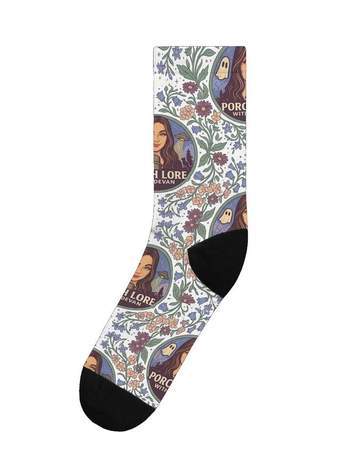 PORCH LORE DEVAN FLORAL SOCKS product image (1)
