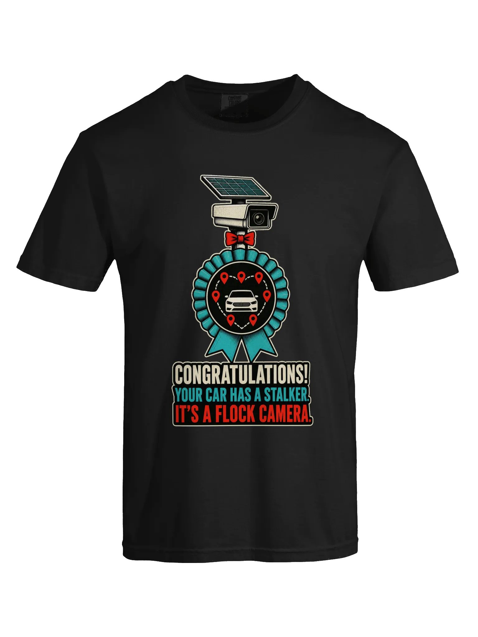 Your Car Has a Stalker — Flock Camera Heavyweight T-Shirt product image (13)