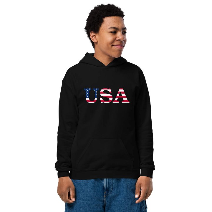 Gildan Youth Hoodie-USA Flag product image (1)