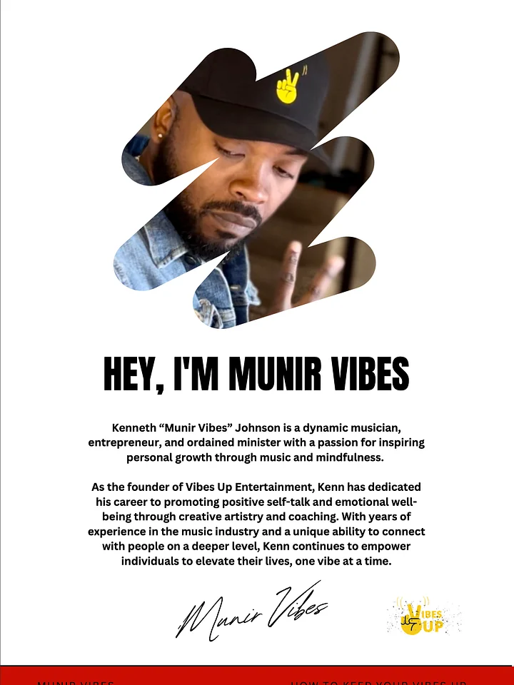 How to Keep Your Vibes Up – The Official Vibes Up Mindset Starter Guide (eBook) product image (2)