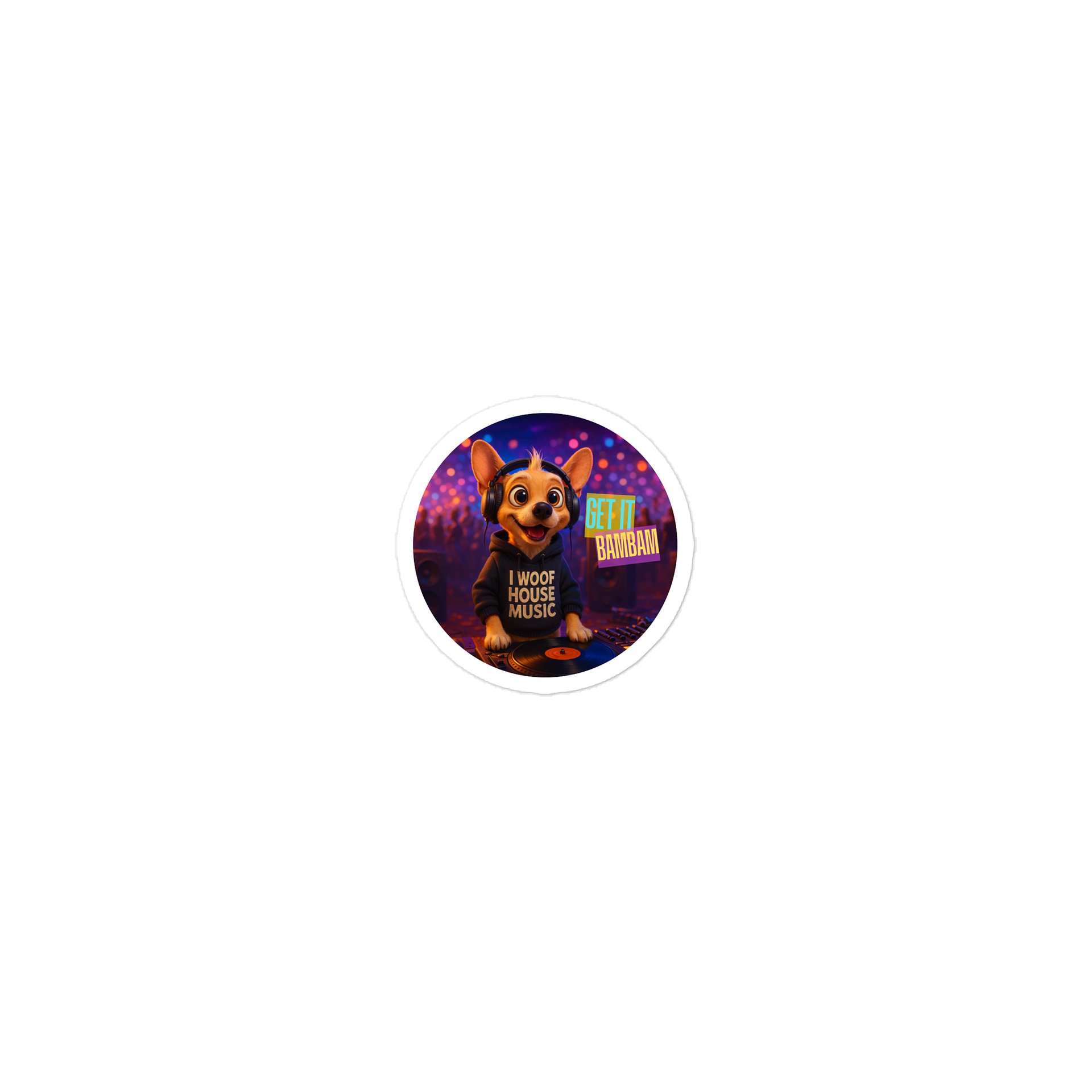 House Head Dog Die Cut Sticker product image (1)