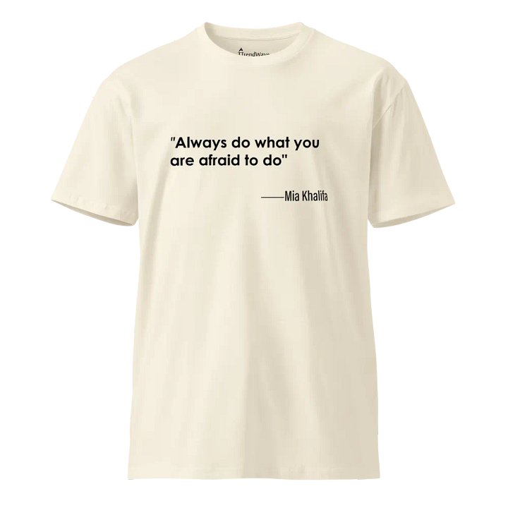 Fearless Words AS Colour Unisex Premium T-Shirt white version product image (1)