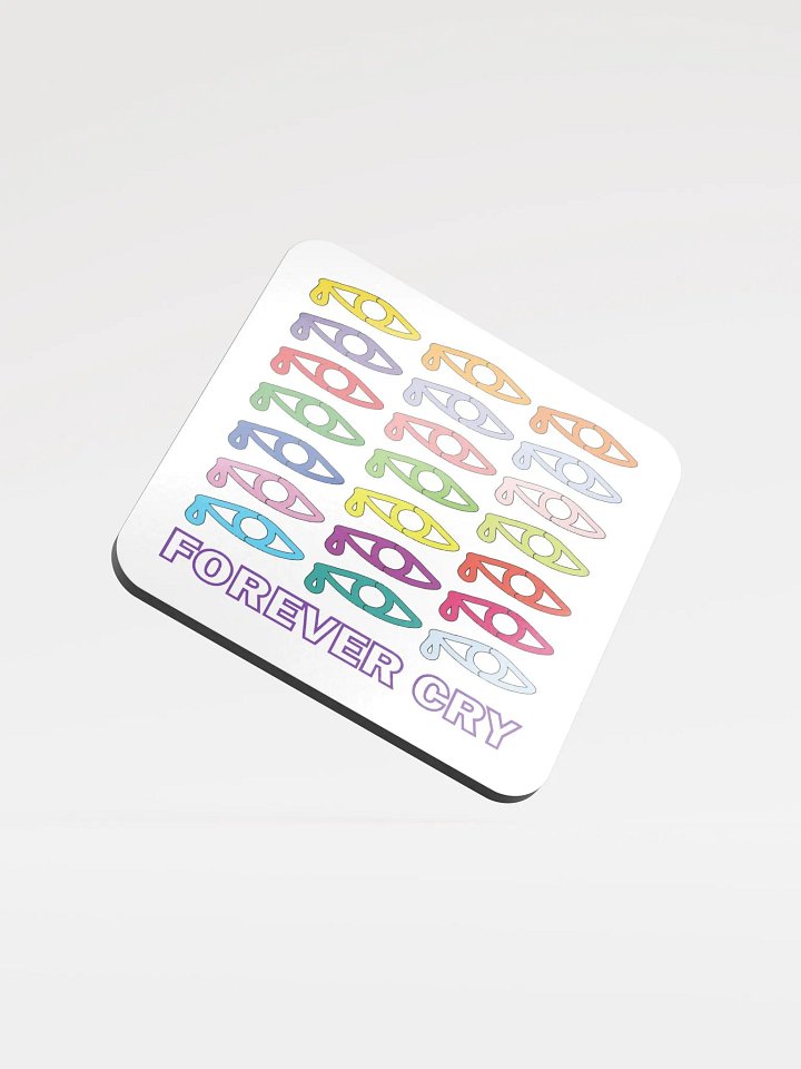Forever Cry - Multi-Colour - Glossed Cork Coaster product image (2)