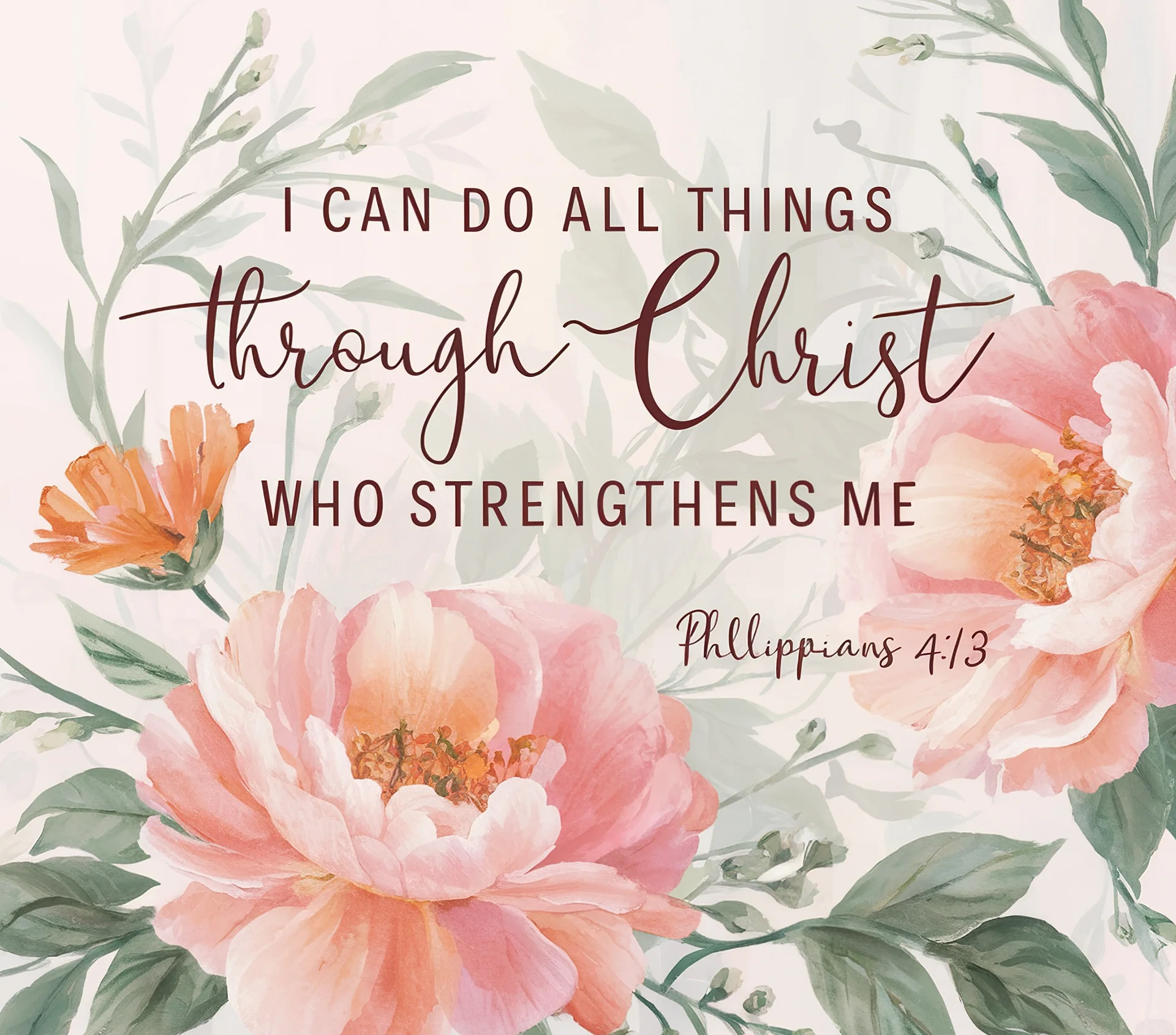 I Can Do All Things Through Christ Philippians 4:13 Stainless Steel Tumbler product image (7)