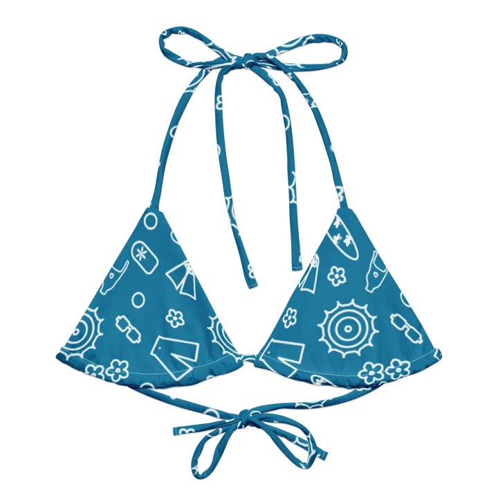Beach Necessities Pattern String Bikini Top product image (1)