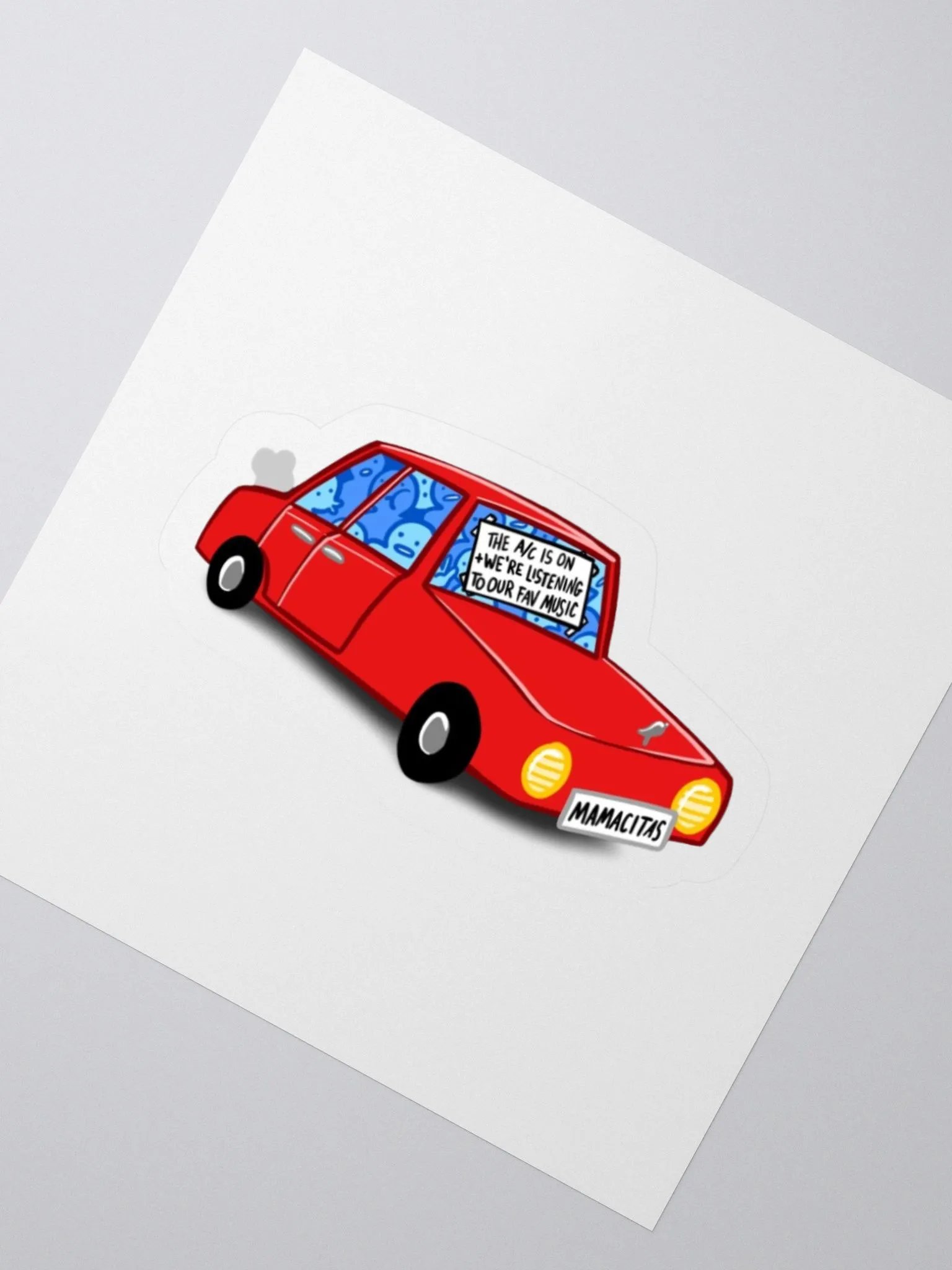 LEFT IN THE HOT CAR STICKER product image (4)