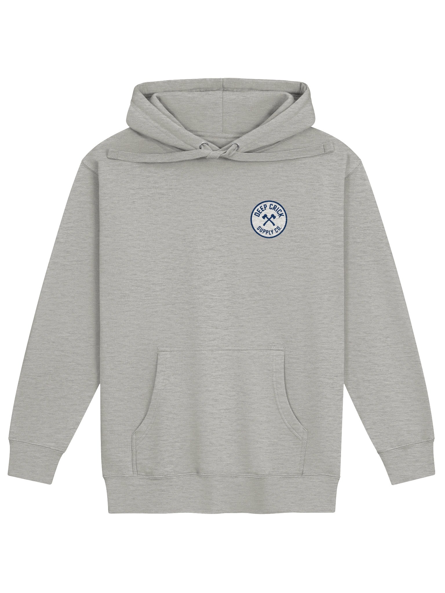 Deep Crick Supply Co. Classic Grey + Crossed Axes Hoodie product image (1)